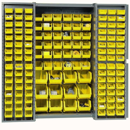 Global Industrial Bin Cabinet, 38 in W, 72 in H, 24 D 662133YL